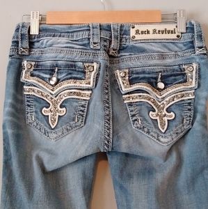 Rock Revival Straight Bootcut Jeans Sz 27
